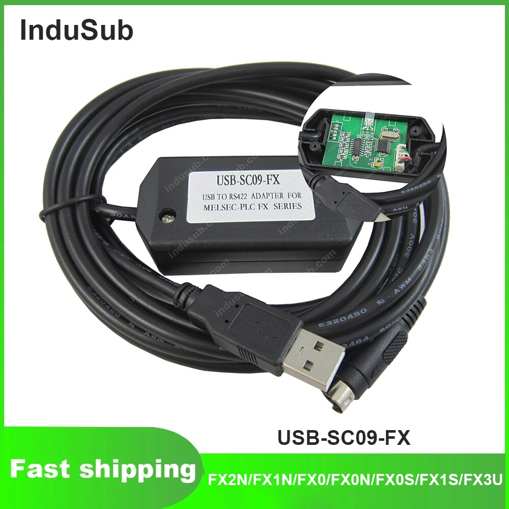 USB-SC09-FX PLC α׷ ̺ USB/RS422 ٿ..